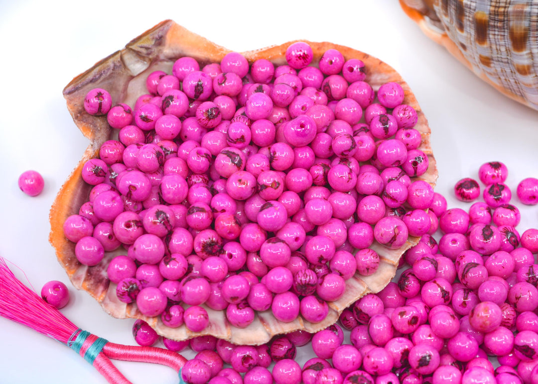 BARBIE PINK ACAI BEADS