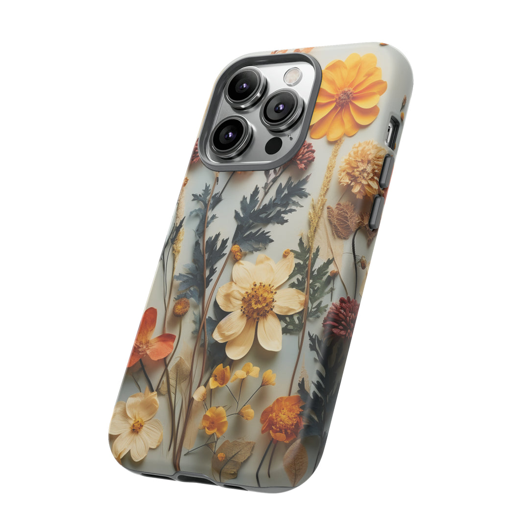 Pressed Flower Tough Cases: iPhone Flower Case Nature Inspired Accessories Gift for Her Gift for Mom