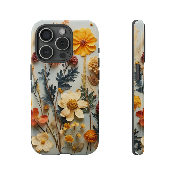 Pressed Flower Tough Cases: iPhone Flower Case Nature Inspired Accessories Gift for Her Gift for Mom