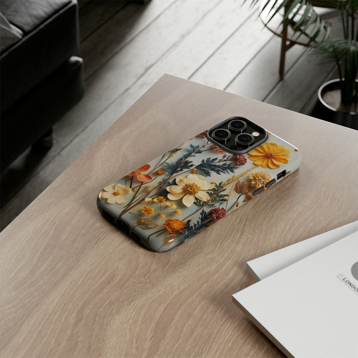 Pressed Flower Tough Cases: iPhone Flower Case Nature Inspired Accessories Gift for Her Gift for Mom