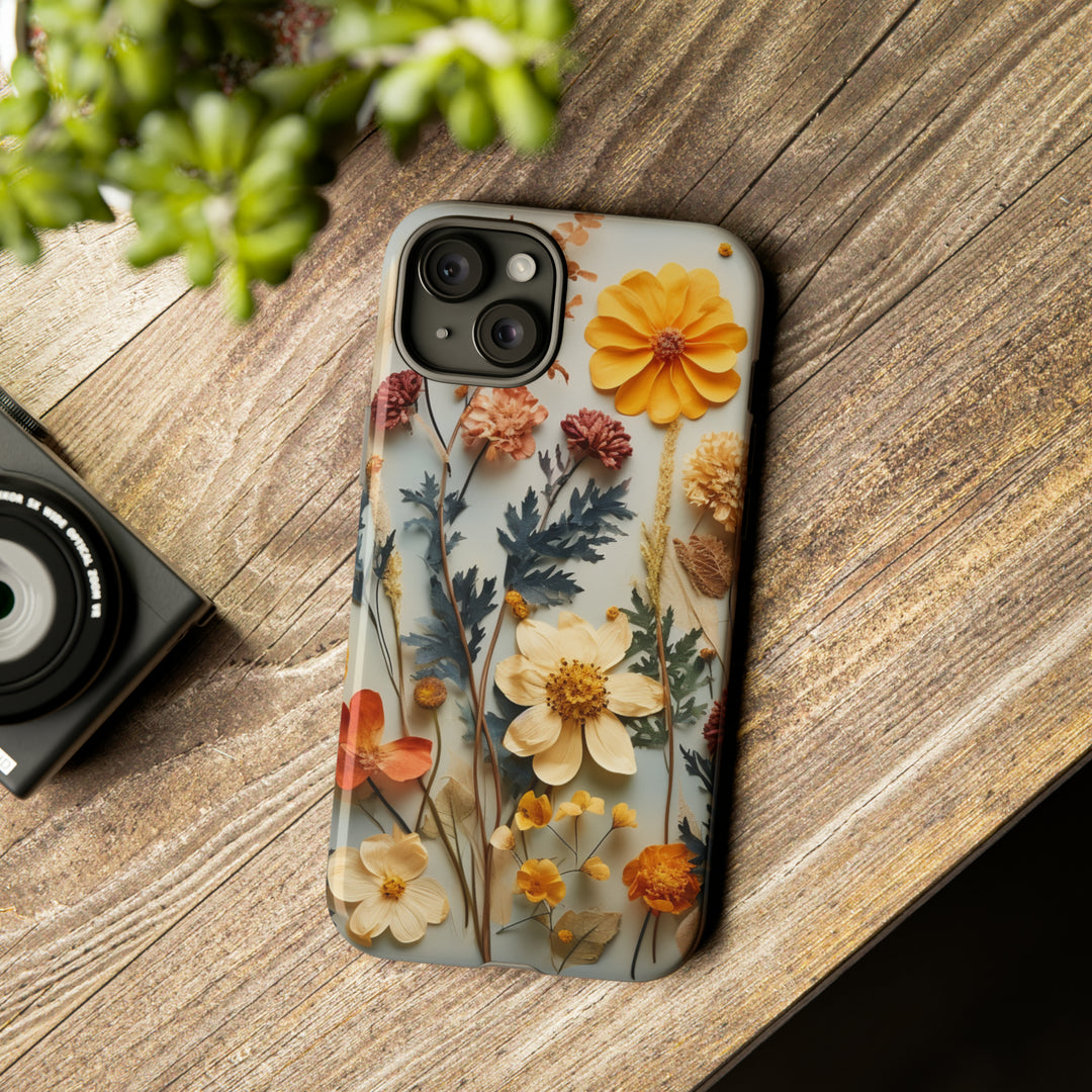 Pressed Flower Tough Cases: iPhone Flower Case Nature Inspired Accessories Gift for Her Gift for Mom