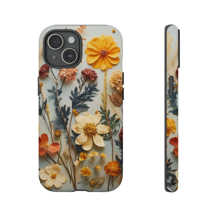 Pressed Flower Tough Cases: iPhone Flower Case Nature Inspired Accessories Gift for Her Gift for Mom