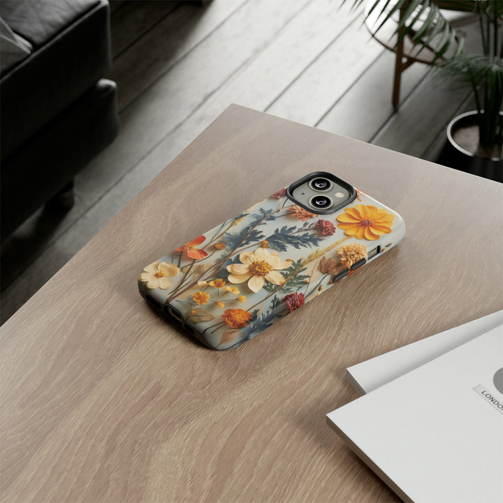 Pressed Flower Tough Cases: iPhone Flower Case Nature Inspired Accessories Gift for Her Gift for Mom