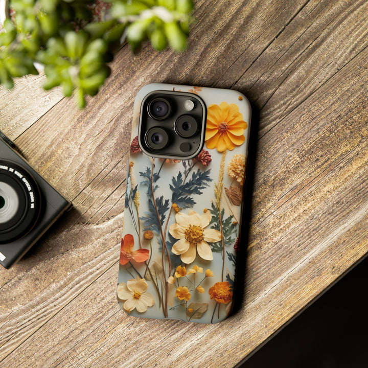 Pressed Flower Tough Cases: iPhone Flower Case Nature Inspired Accessories Gift for Her Gift for Mom