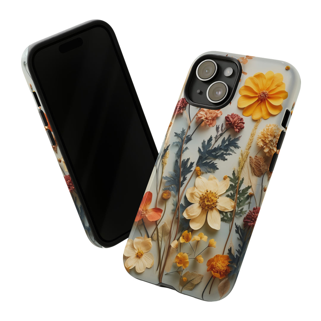 Pressed Flower Tough Cases: iPhone Flower Case Nature Inspired Accessories Gift for Her Gift for Mom
