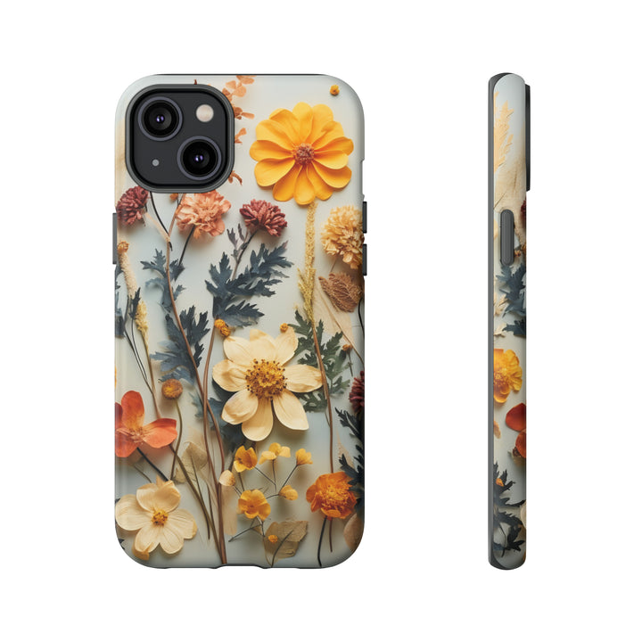 Pressed Flower Tough Cases: iPhone Flower Case Nature Inspired Accessories Gift for Her Gift for Mom