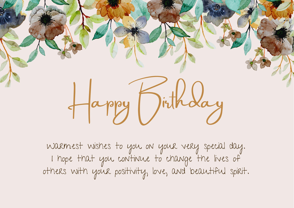 Nature Beads Gift Cards, Birthday Gift Card
