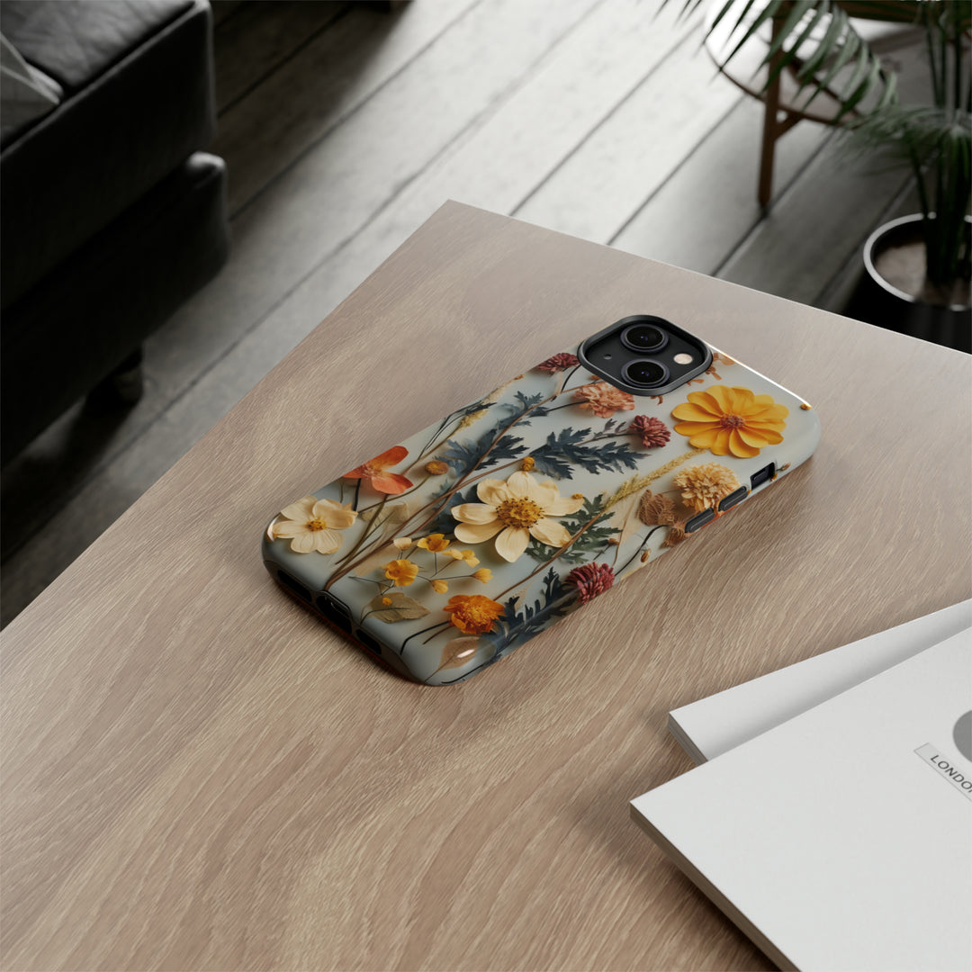 Pressed Flower Tough Cases: iPhone Flower Case Nature Inspired Accessories Gift for Her Gift for Mom