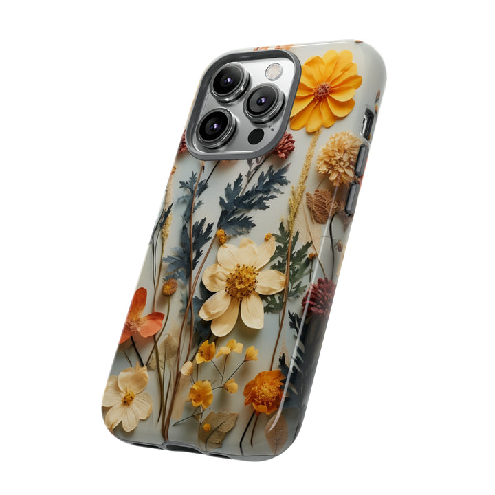 Pressed Flower Tough Cases: iPhone Flower Case Nature Inspired Accessories Gift for Her Gift for Mom