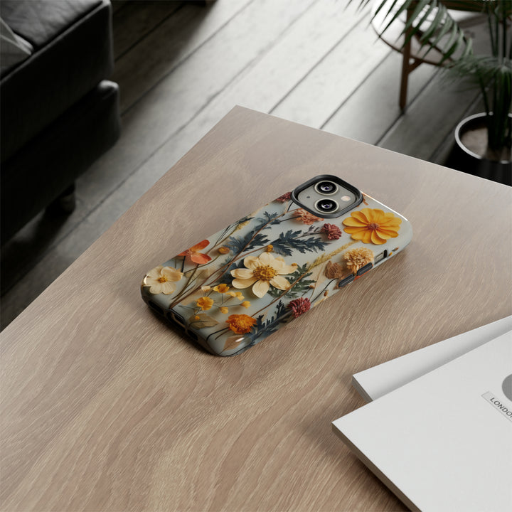 Pressed Flower Tough Cases: iPhone Flower Case Nature Inspired Accessories Gift for Her Gift for Mom