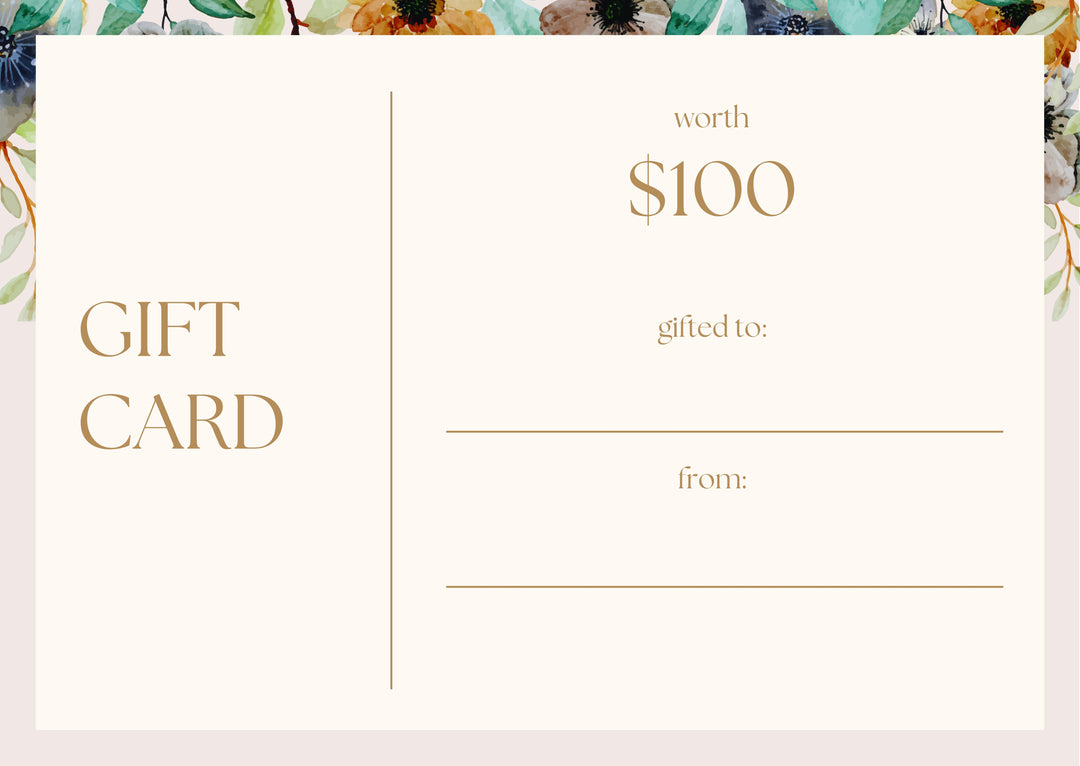 Nature Beads Gift Cards, Birthday Gift Card