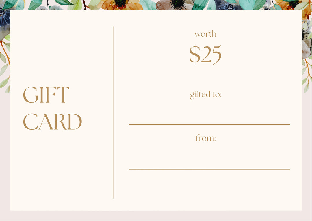 Nature Beads Gift Cards, Birthday Gift Card