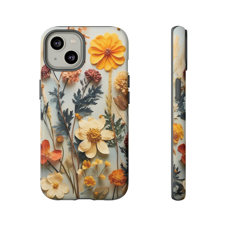 Pressed Flower Tough Cases: iPhone Flower Case Nature Inspired Accessories Gift for Her Gift for Mom