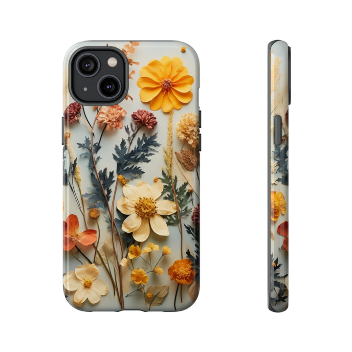 Pressed Flower Tough Cases: iPhone Flower Case Nature Inspired Accessories Gift for Her Gift for Mom
