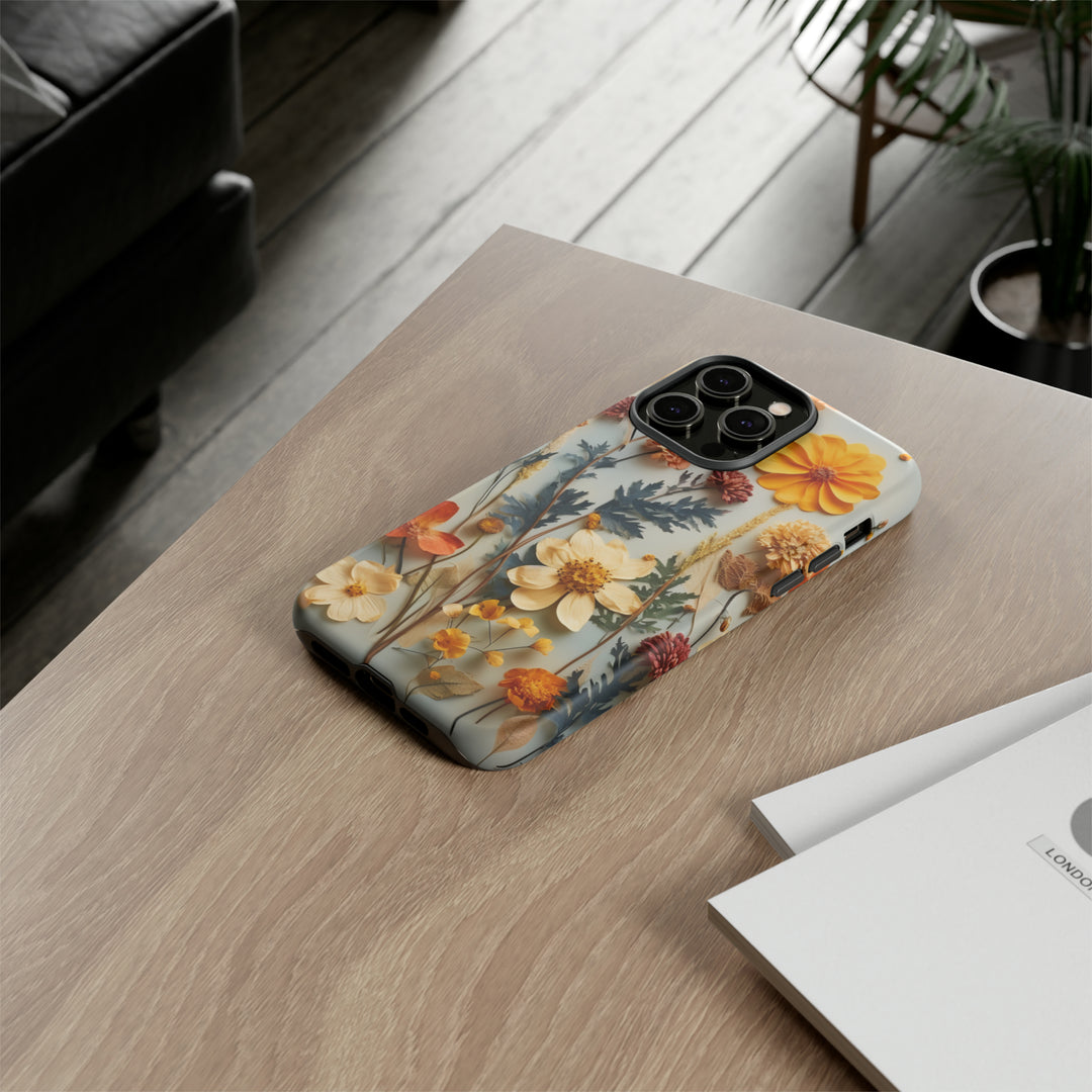 Pressed Flower Tough Cases: iPhone Flower Case Nature Inspired Accessories Gift for Her Gift for Mom