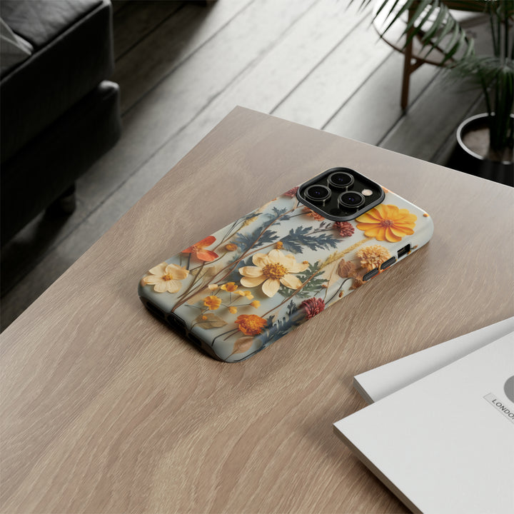 Pressed Flower Tough Cases: iPhone Flower Case Nature Inspired Accessories Gift for Her Gift for Mom