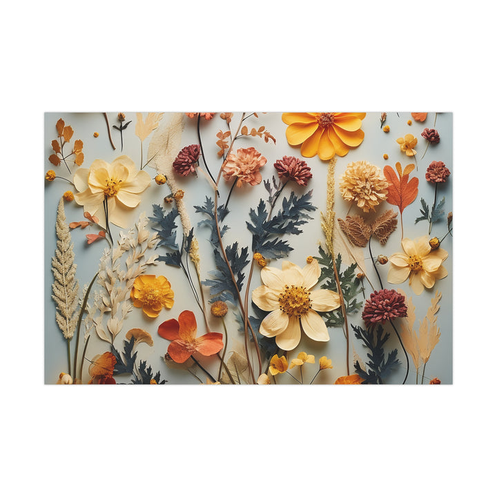 Pressed Flower Art: Flower Gift Wrap Papers Flower Satin Wrapping Paper  Flower Glossy Wrapping Paper Gift Wrapping paper