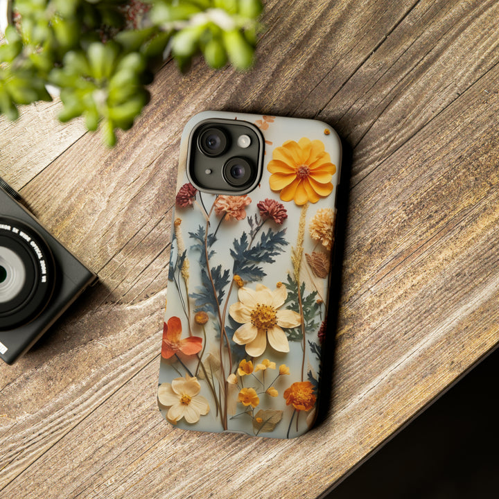 Pressed Flower Tough Cases: iPhone Flower Case Nature Inspired Accessories Gift for Her Gift for Mom