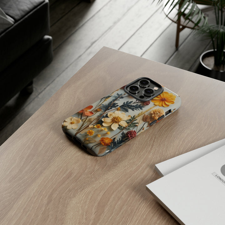 Pressed Flower Tough Cases: iPhone Flower Case Nature Inspired Accessories Gift for Her Gift for Mom