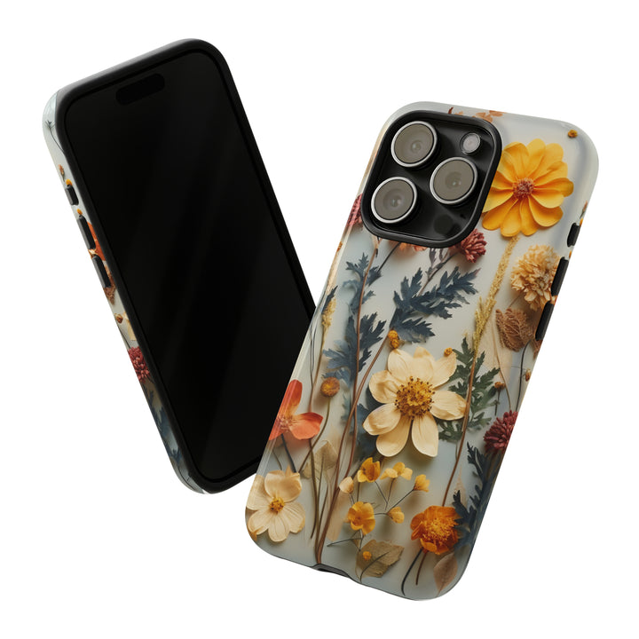Pressed Flower Tough Cases: iPhone Flower Case Nature Inspired Accessories Gift for Her Gift for Mom