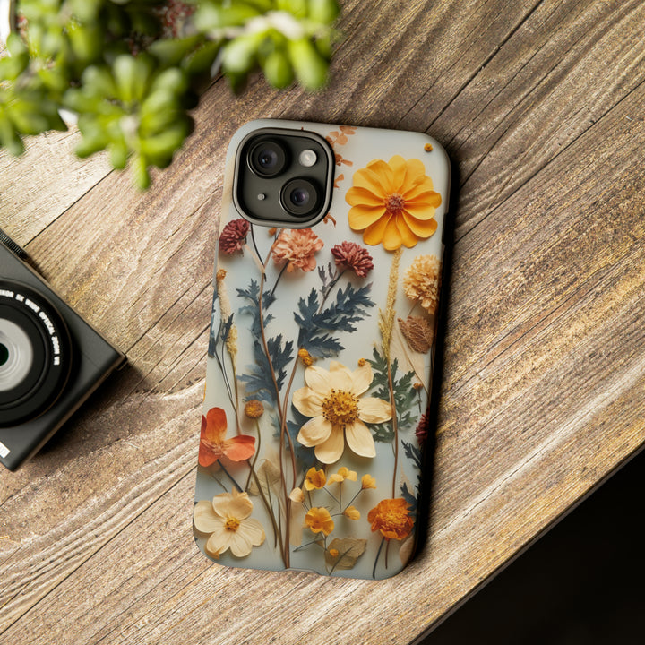 Pressed Flower Tough Cases: iPhone Flower Case Nature Inspired Accessories Gift for Her Gift for Mom