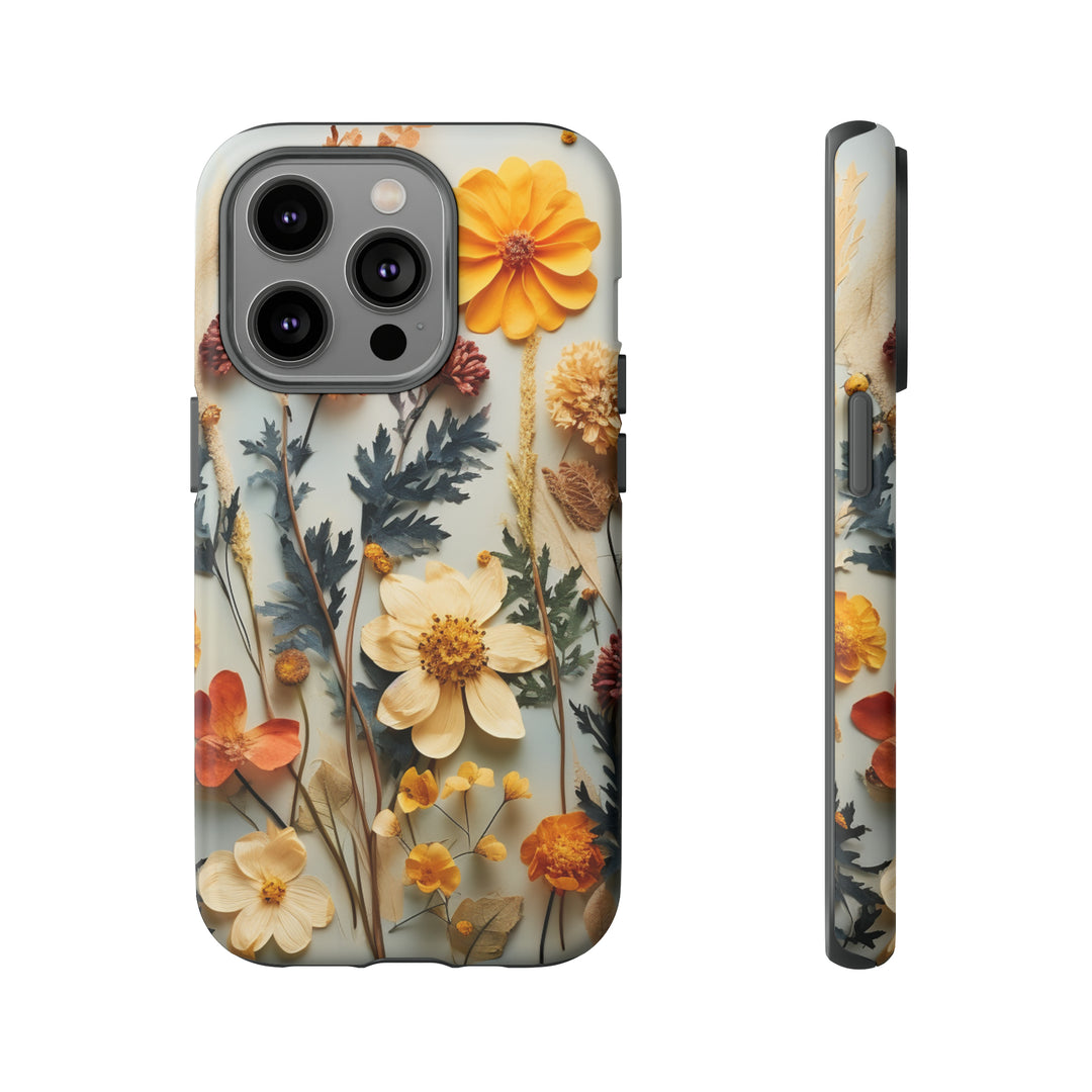 Pressed Flower Tough Cases: iPhone Flower Case Nature Inspired Accessories Gift for Her Gift for Mom