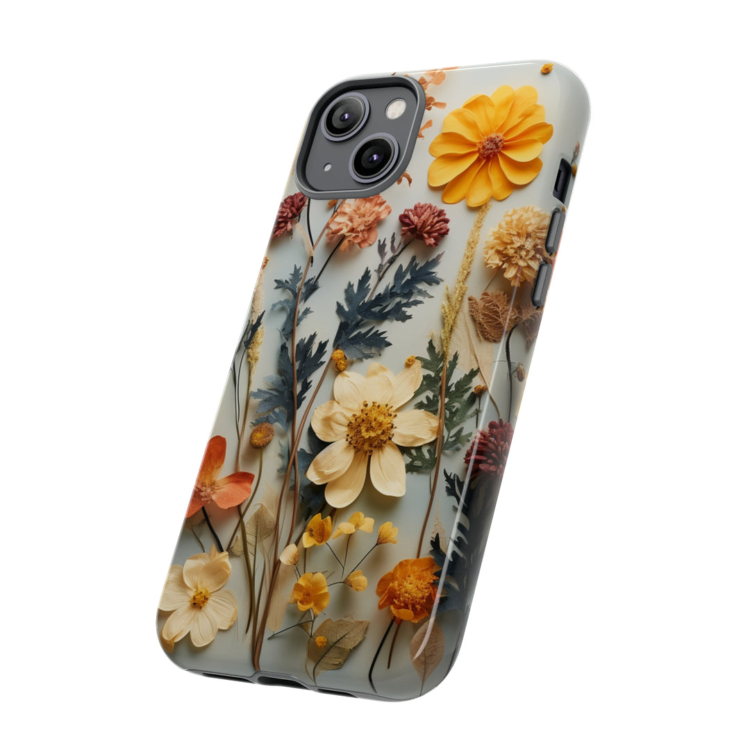 Pressed Flower Tough Cases: iPhone Flower Case Nature Inspired Accessories Gift for Her Gift for Mom