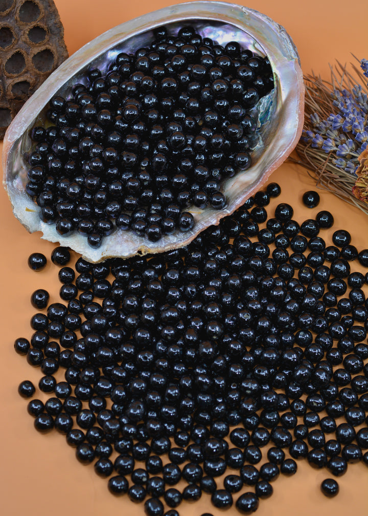 Natural Black Acai beads for DIY Jewelry making.