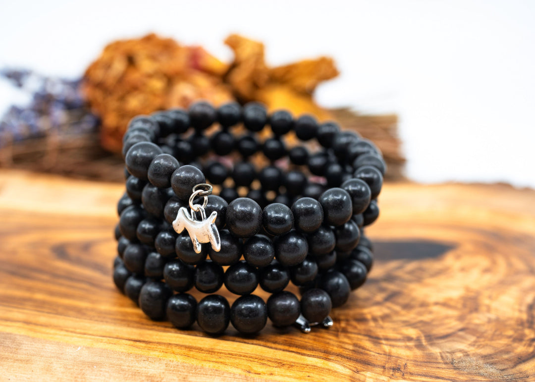 Handmade Black Acai Beads Bracelet
