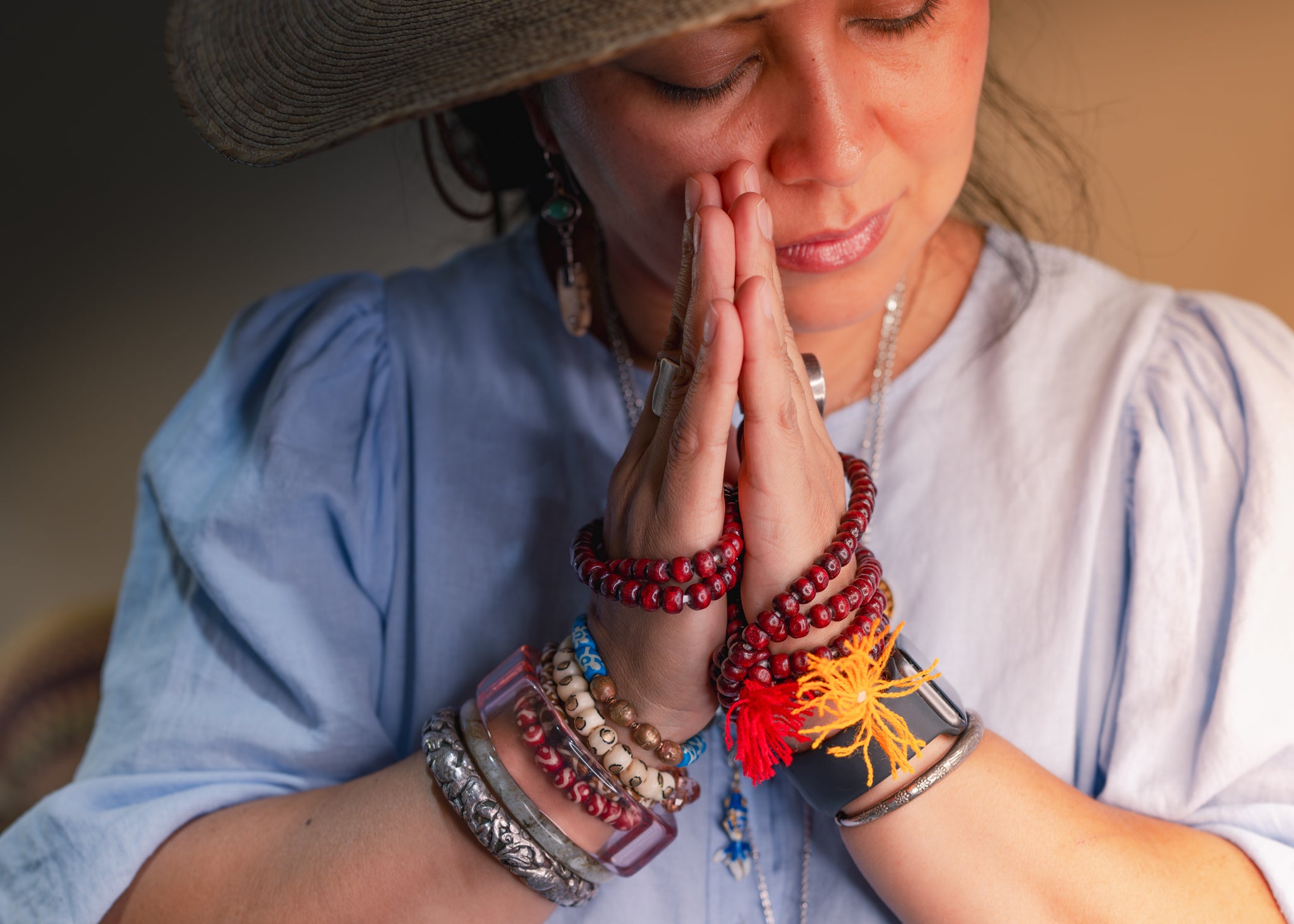 Burgundy Red Mala: 108 Wood Tibetan Prayer Beads, Rosary, Prayer Mala for Meditation, Yoga Accessories, Yogi Necklace, Buddhist, Supplies