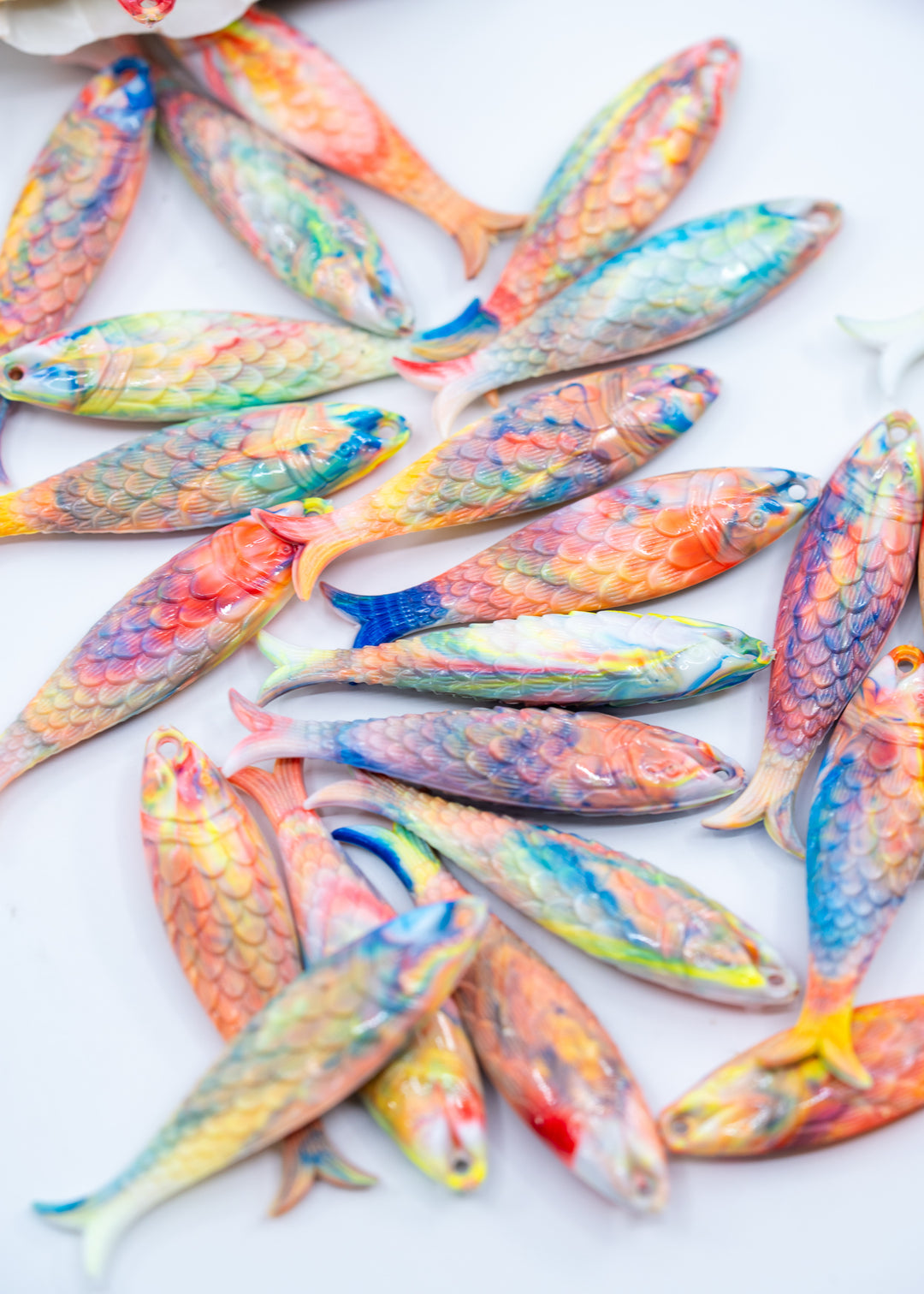 Coral Reef German Resin Fish Charms