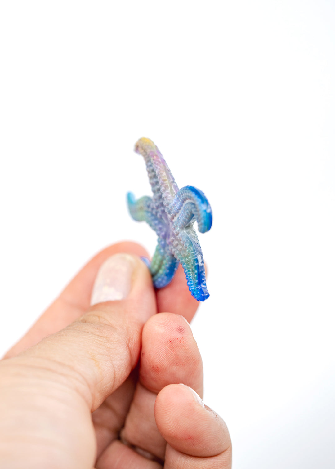 Cosmic Galaxy German Resin Starfish Charm – 45mm Multicolor Starfish Pendant, 1 Piece