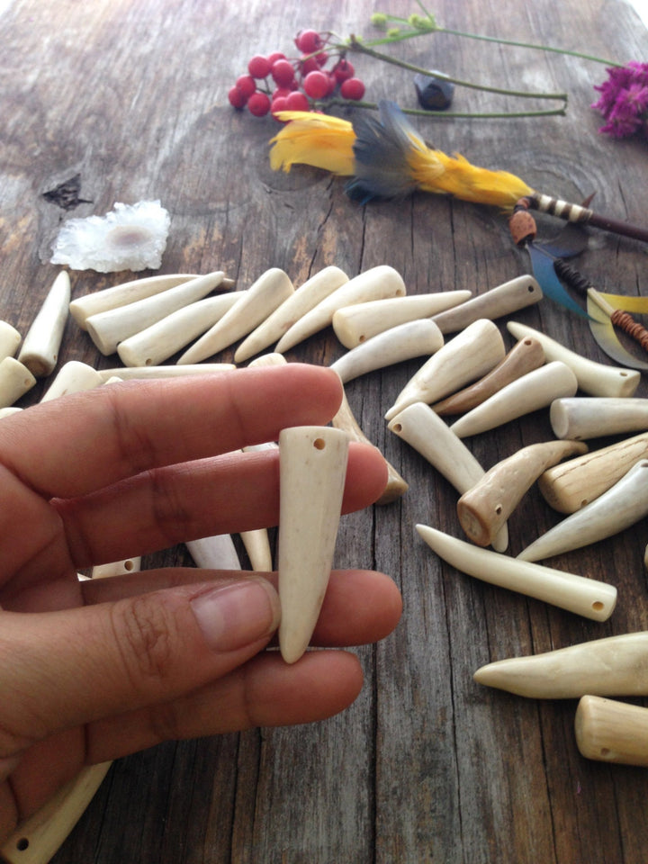 Natural Shed Deer Antler Pendants