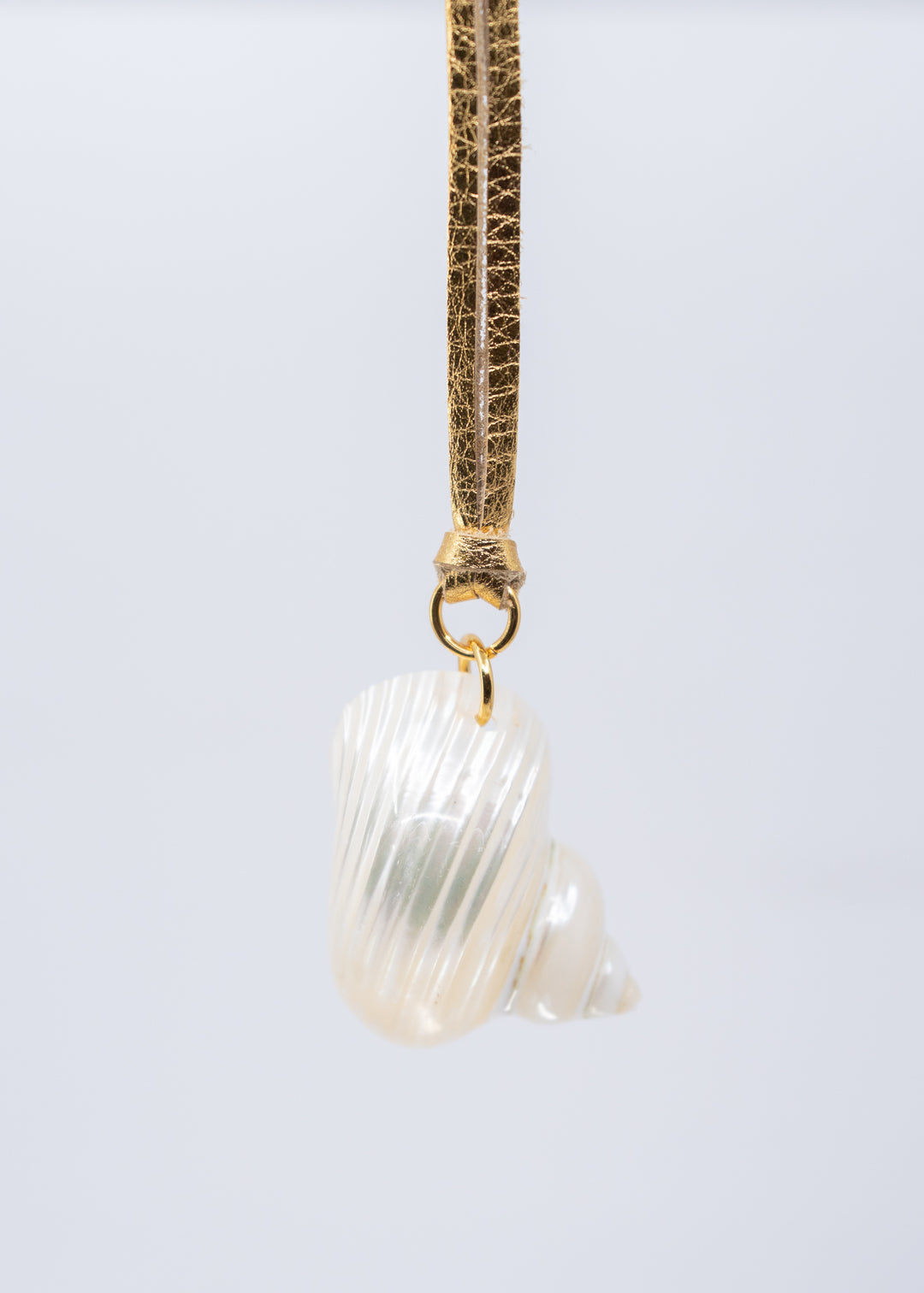Top Drilled Turbo Shell Pendant, Pearlized Delphinula Shell for Jewelry Making, Coastal Shell Charm, Beach Jewelry Supply