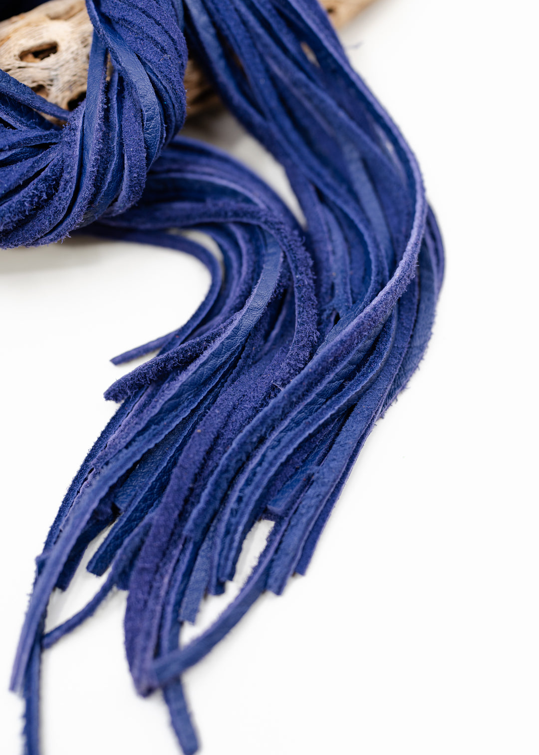 Violet Purple Deerskin Suede Leather Straps, 5mm Genuine Deer Hide, 1 Strap