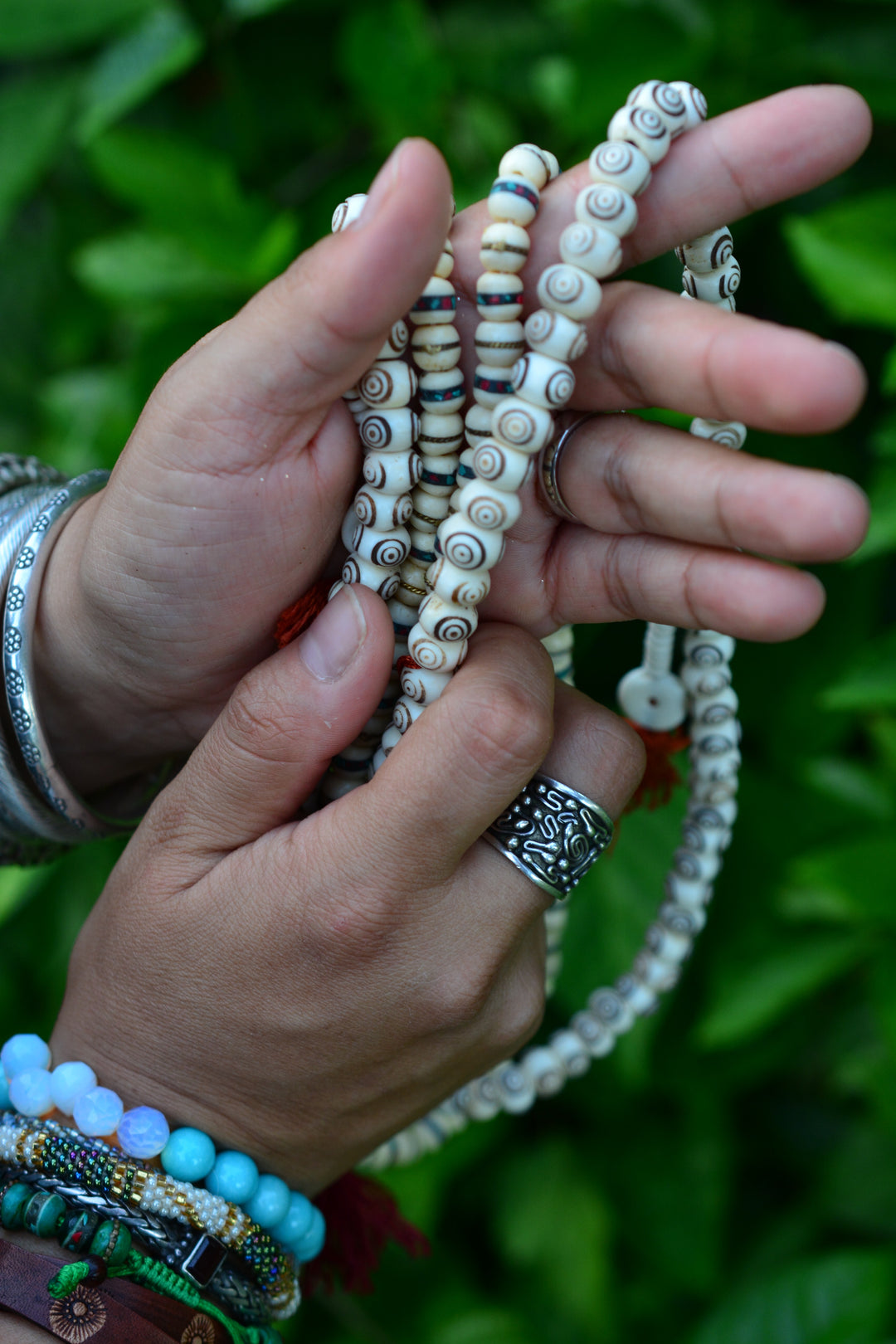 handcrafted nepal beads and himalayan pendants - nature Beads