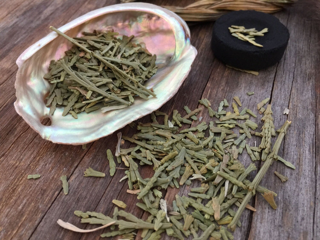 Smudge Kit: Cleaning, Meditation, Positive Energy (Sage, Sweetgrass, Flat Cedar, Abalone Shell, Quick-lite Charcoal, Mini Fan)