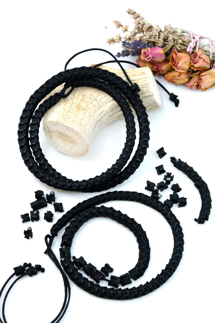 Real Black Snake Vertebrae, 7-12mm, 10 loose beads, Natural Large Hole Beads, Tribal, Bohemian, Juju, Oddities, Jewelry Making Supplies