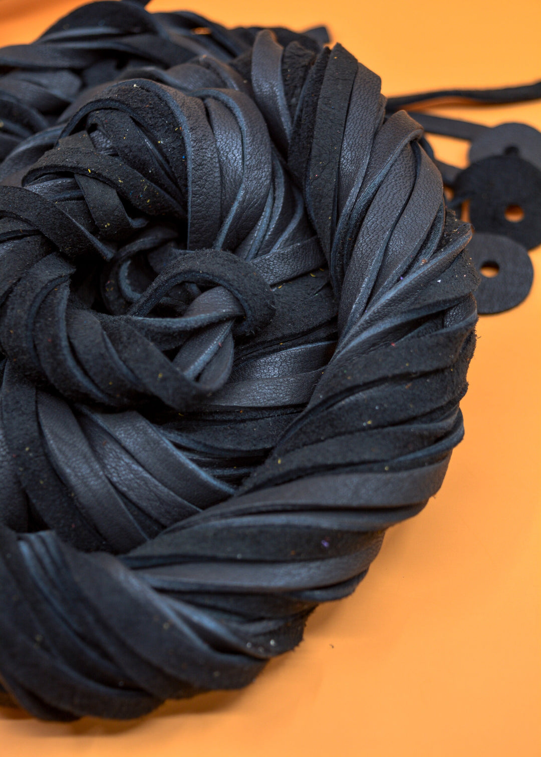 Black Deerskin Leather Strap 6mm x 72 Inches Leather Straps, 1 Piece