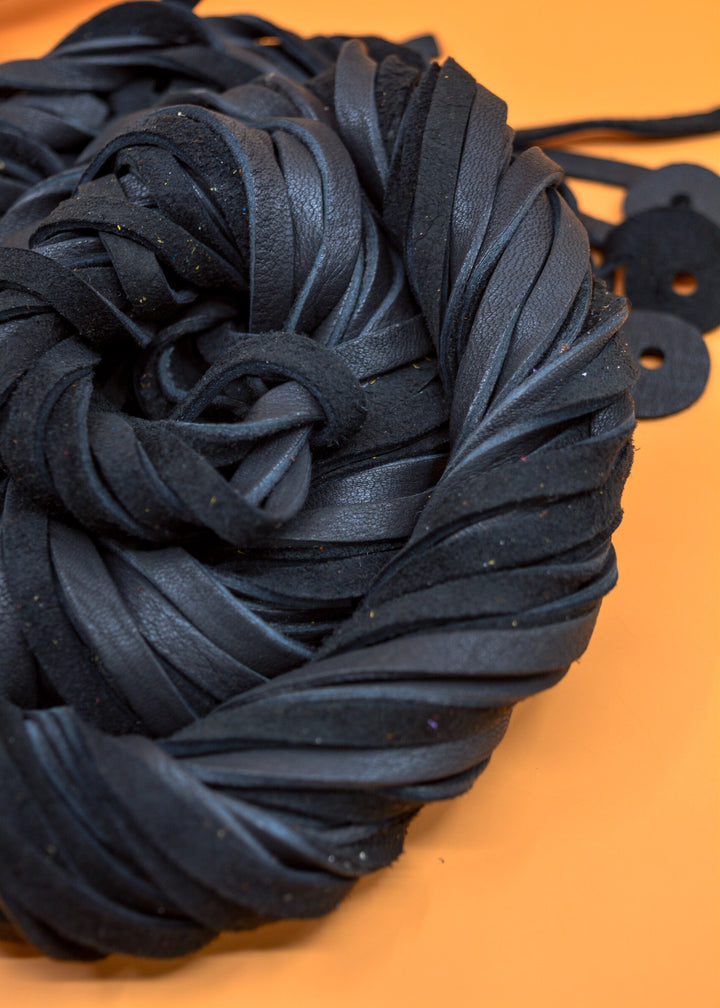 Black Deerskin Leather Strap 6mm x 72 Inches Leather Straps, 1 Piece