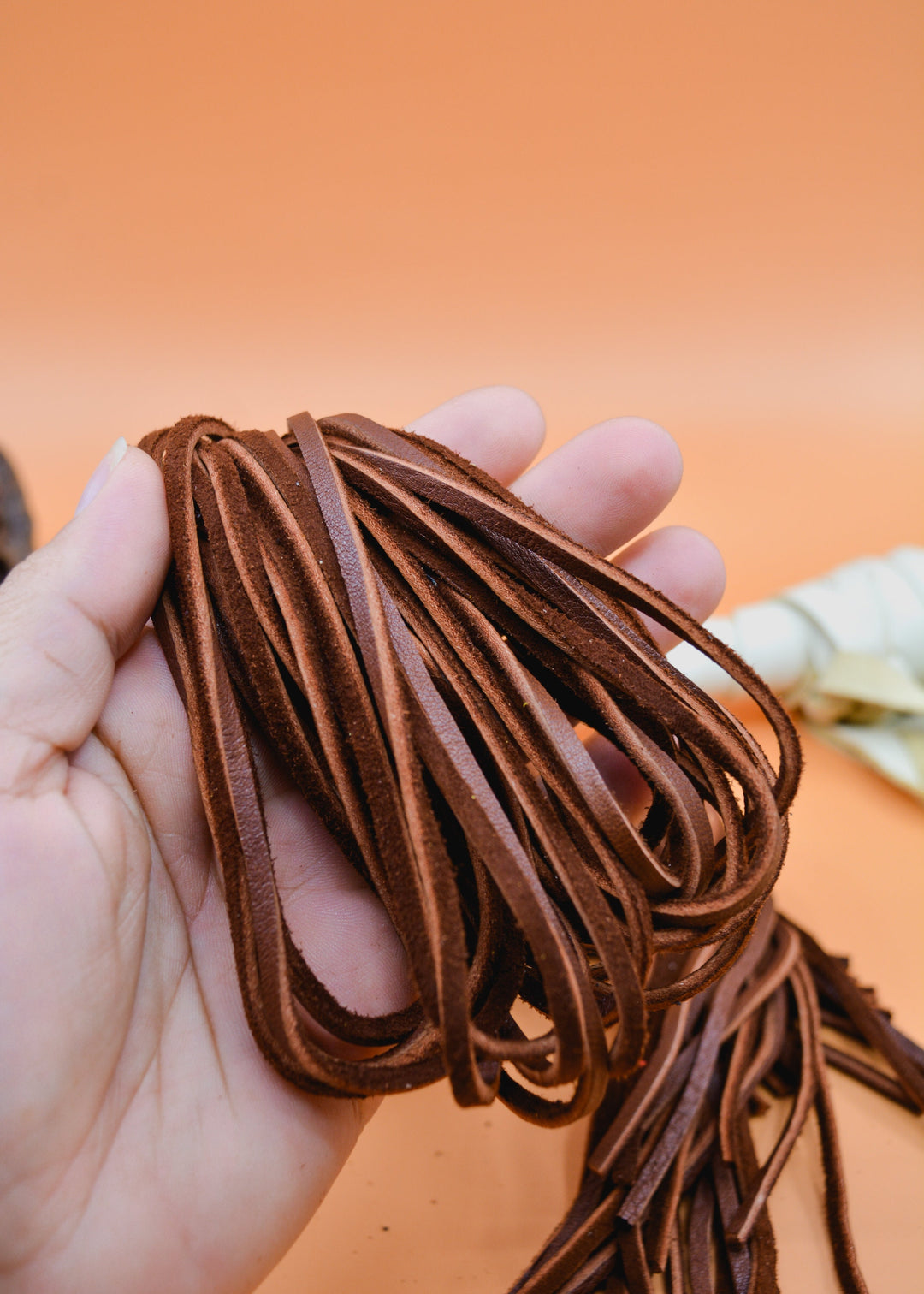 Chocolate Brown Deerskin Leather Lace 3mm x 36 Inches Leather Strap, 1 Piece
