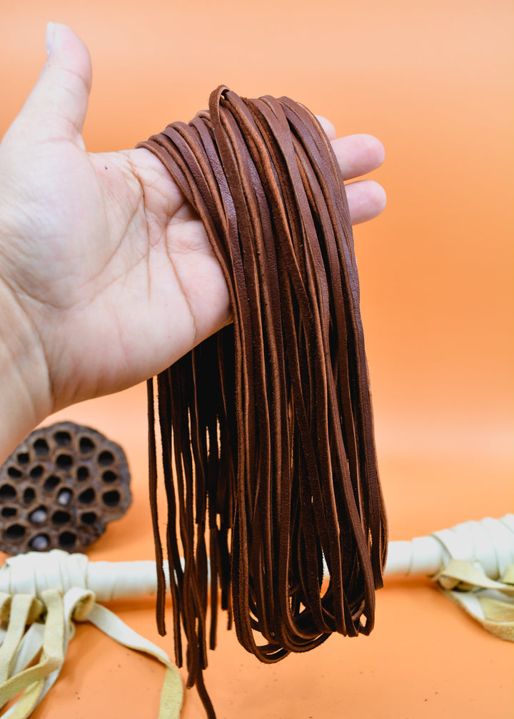 Chocolate Brown Deerskin Leather Lace 3mm x 36 Inches Leather Strap, 1 Piece