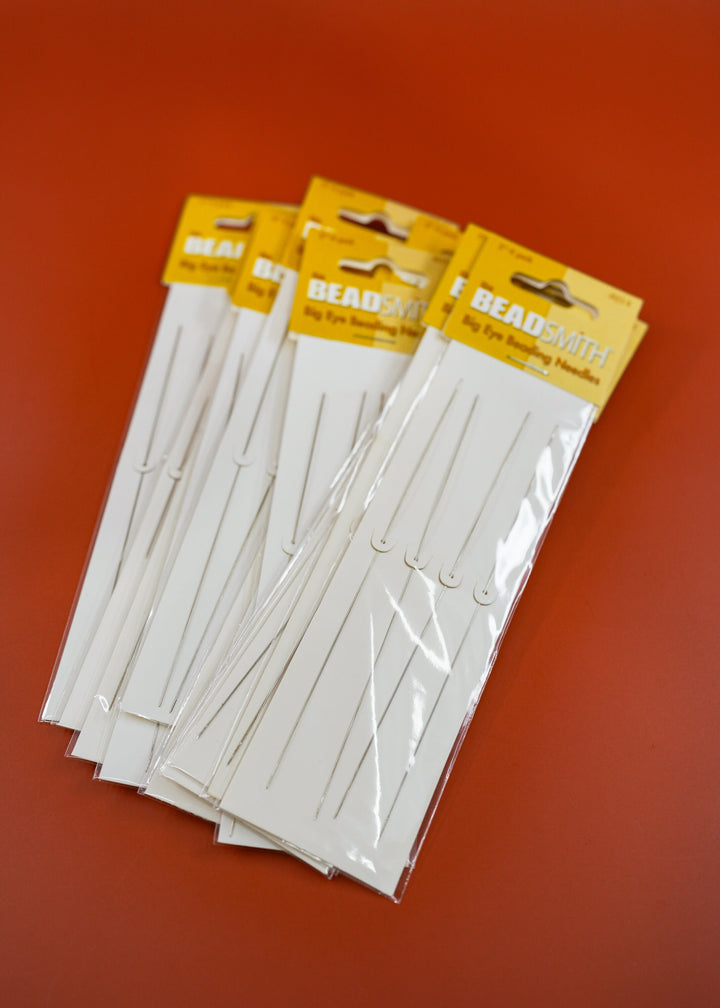Big Eye Beading Needles: Four 5" needles, Stainless Steel / The BeadSmith, Large Hole, Needle, Findings, Sewing, NeedleCraft, Supplies