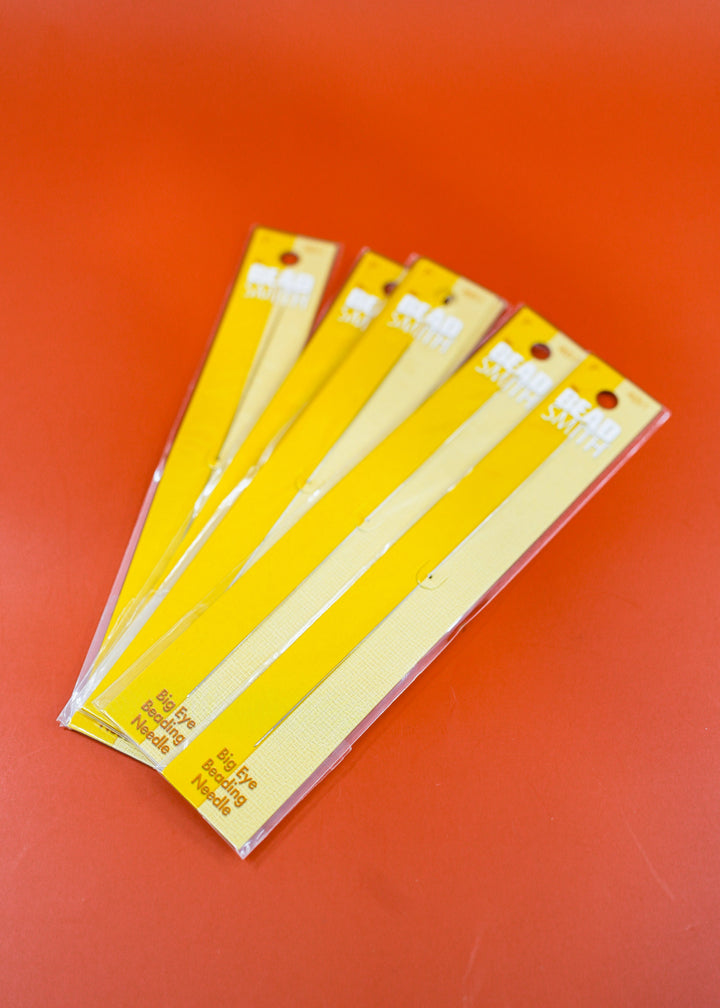 Big Eye Beading Needles: One 5-inch needle, Stainless Steel / BeadSmith, Large Hole, Needle, Findings, Sewing, NeedleCraft, Supply