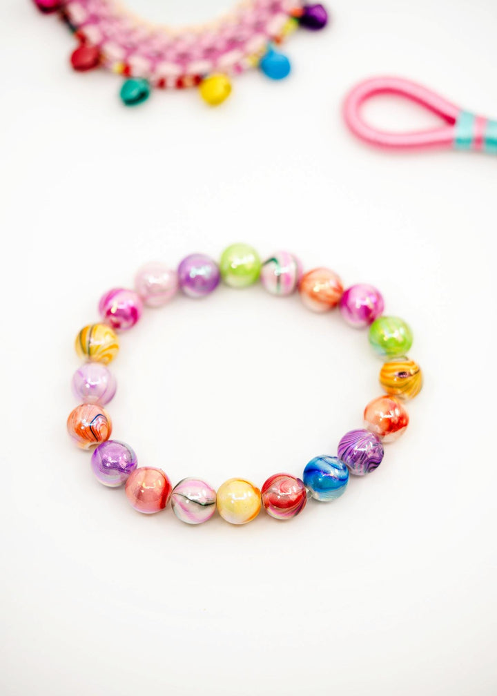 Multicolor Water Ripple AB Acrylic Beads, 10mm Bubblegum Beads, 20 beads for DIY Bracelet and Jewelry Making, Phone Straps, Supplies