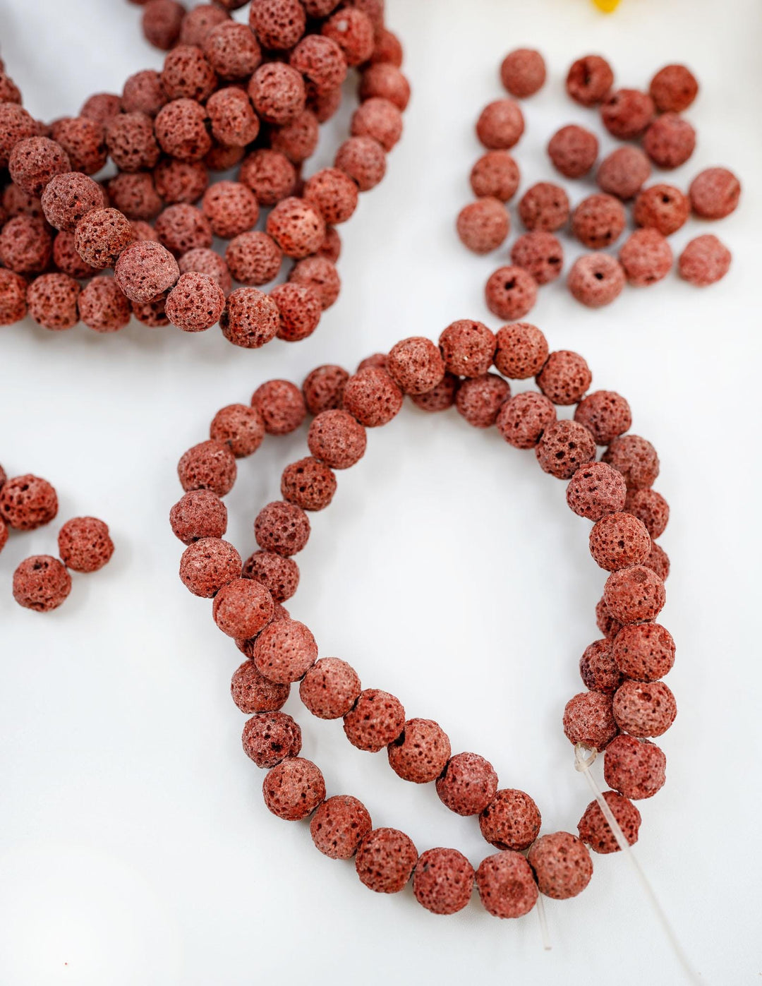 Terracotta Brown Lava Rock Beads 8mm – Oil Diffuser Beads, 16" strand