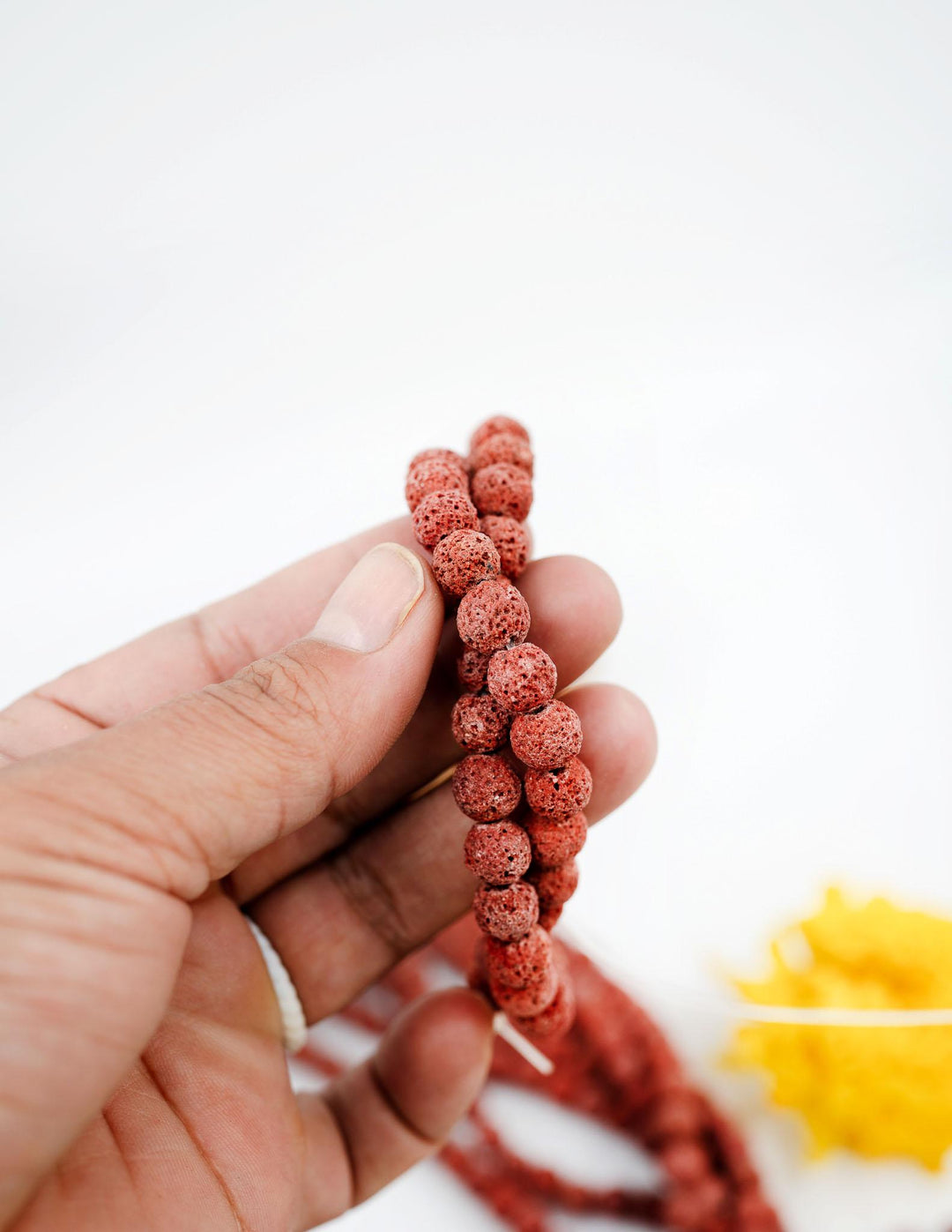 Terracotta Brown Lava Rock Beads 8mm – Oil Diffuser Beads, 16" strand