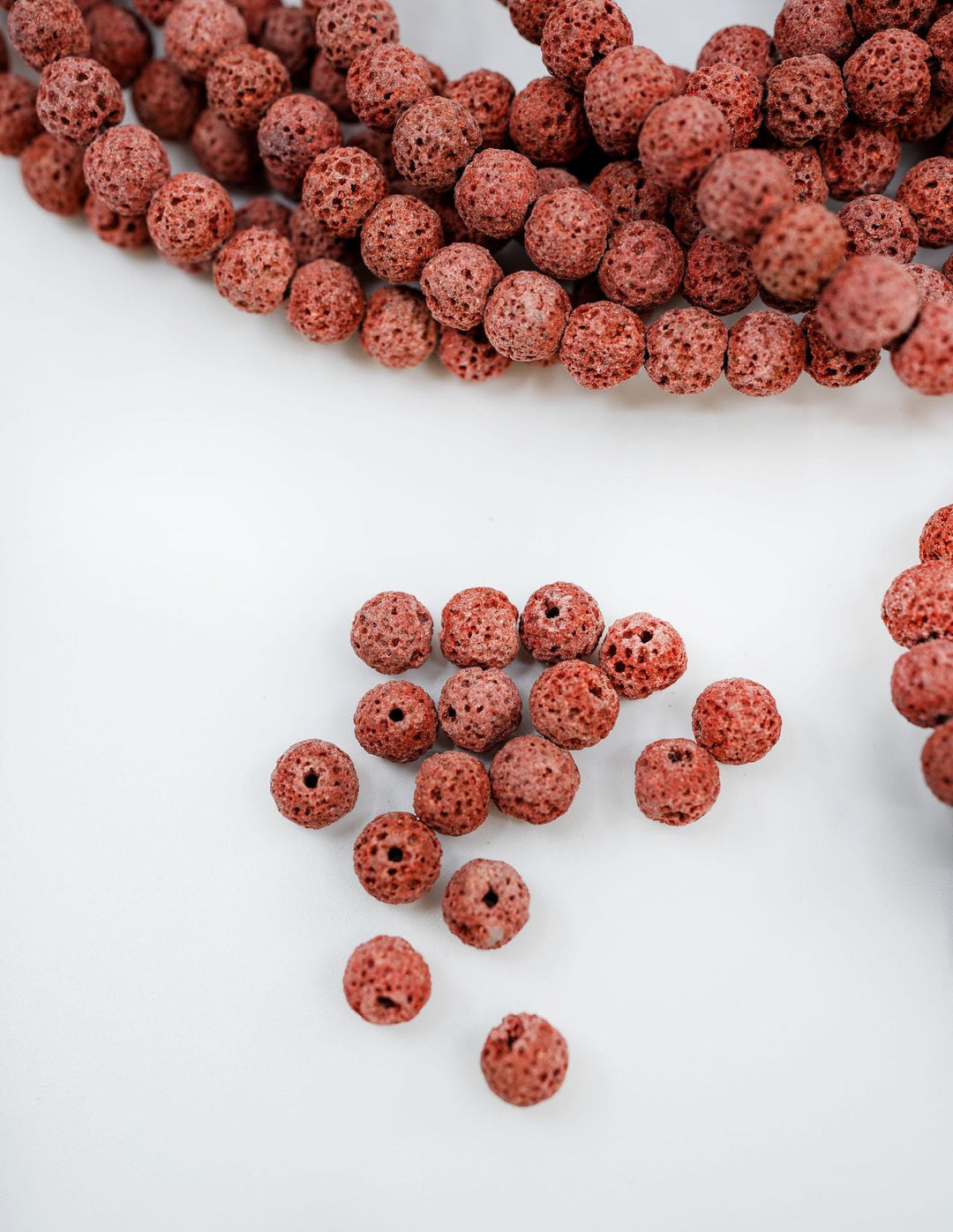 Terracotta Brown Lava Rock Beads 8mm – Oil Diffuser Beads, 16" strand
