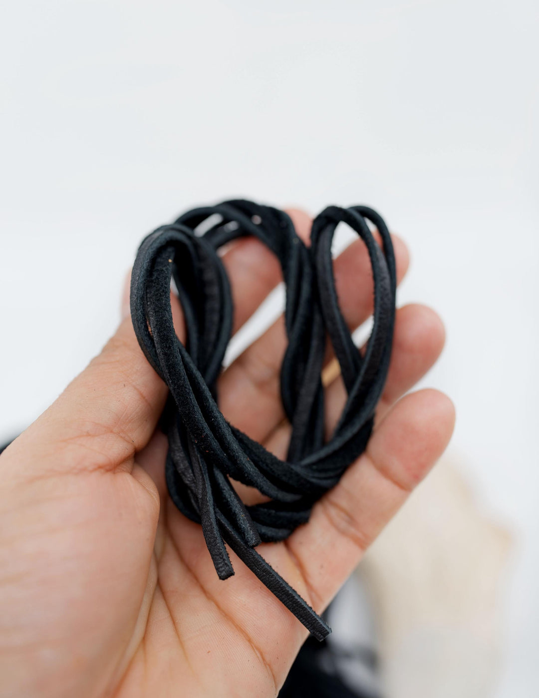 BULK Black Deerskin Leather Strap 3mm x 36 Inches Leather Straps, 10 Pieces