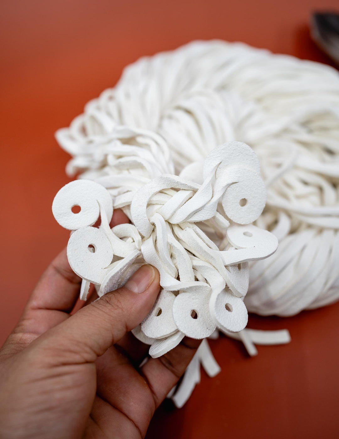 White Deerskin Leather Strap 6mm x 72 Inches Leather Straps, 1 Piece